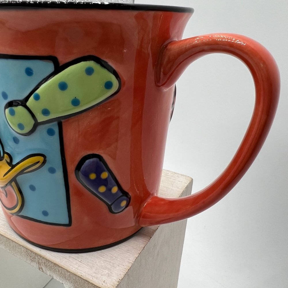 Donald Duck 3D Raised Coffee Cup Mug Exclamation Collectible The Disney Store - Picture 3 of 9